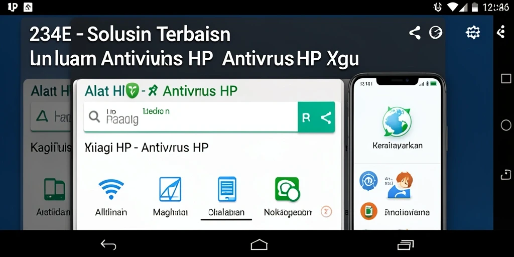 Tampilan antarmuka yang ramah pengguna dari aplikasi Antivirus HP 234E.