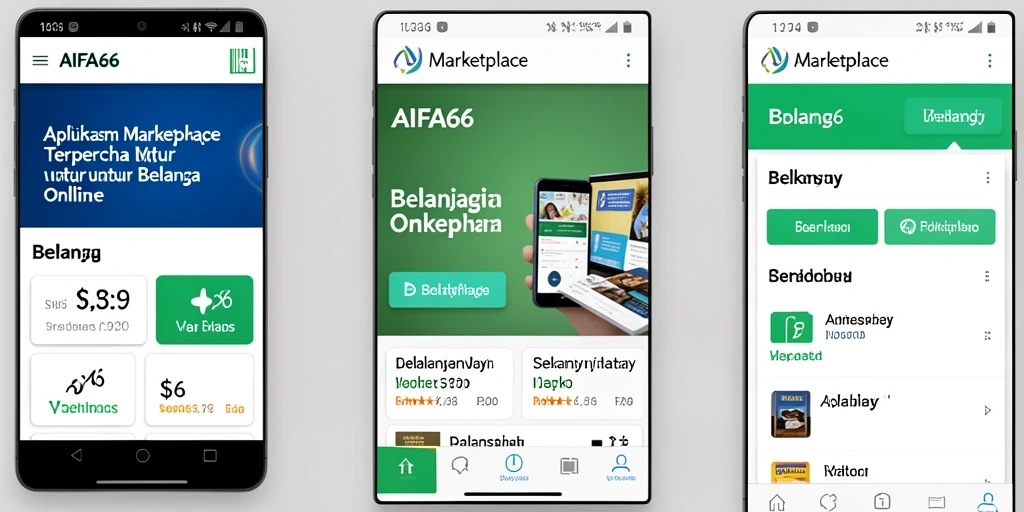 Tampilan antarmuka AIFA66 yang menarik dan fungsional untuk belanja online.