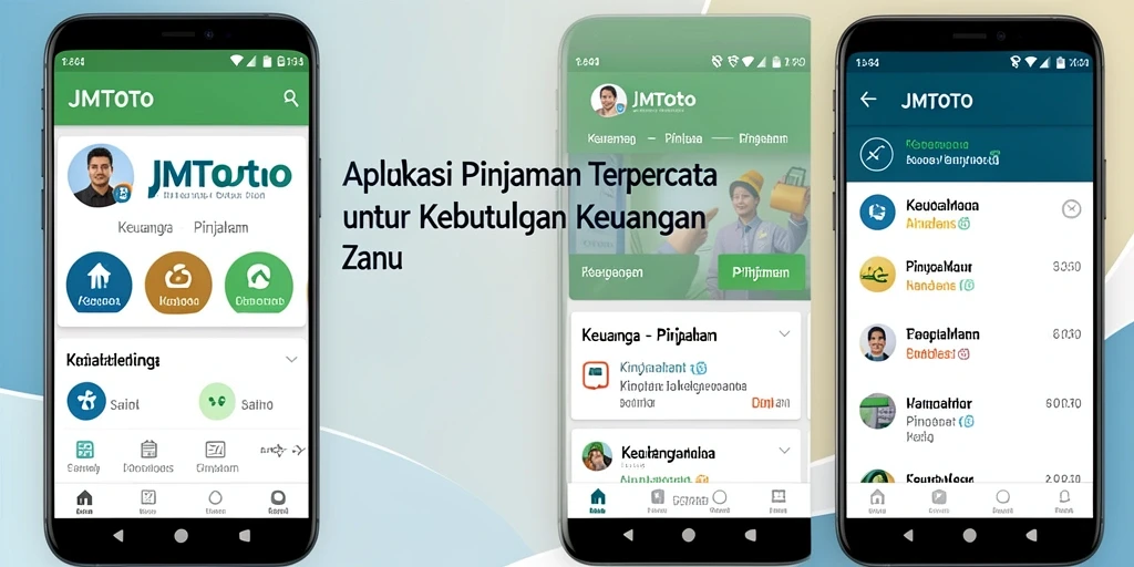 Antarmuka JMTOTO menampilkan kemudahan akses untuk pengajuan pinjaman.
