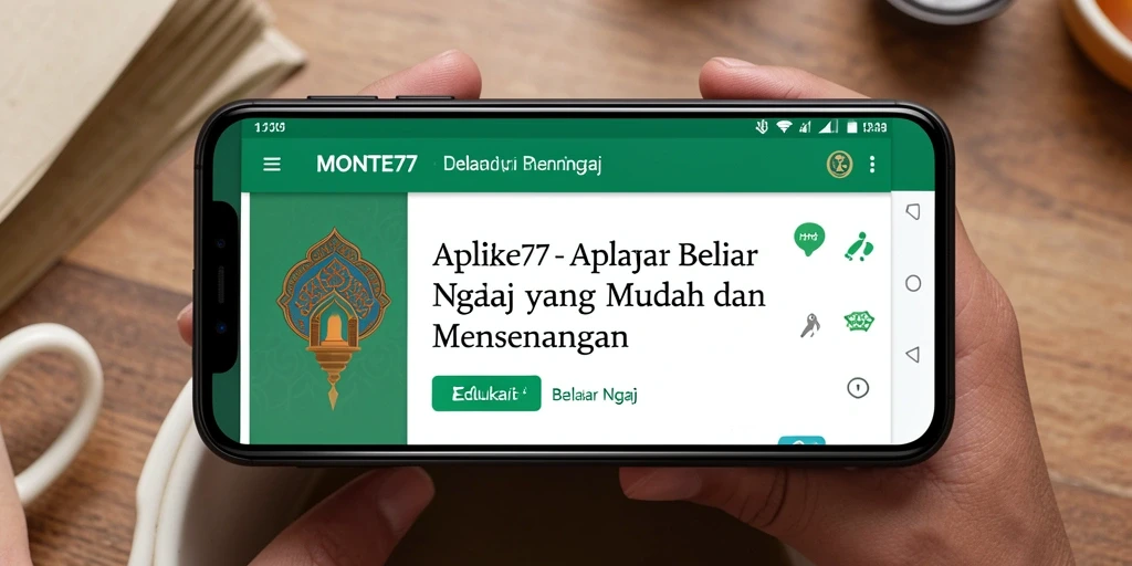 Tampilan antarmuka yang menarik dan interaktif untuk belajar ngaji.
