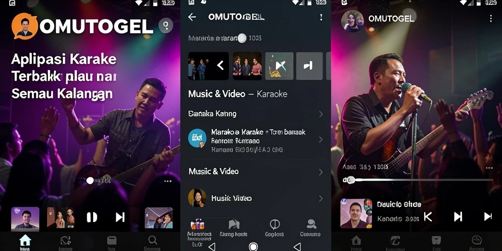 Tampilan antarmuka aplikasi OMUTOGEL yang modern dan interaktif.