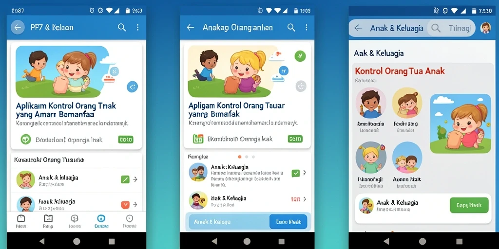 Tampilan antarmuka PP7 yang mudah digunakan untuk kontrol orang tua.