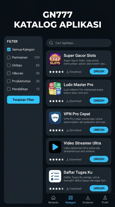 gn777 | Indeks Aplikasi Populer dan Kanal Uji Terlengkap
